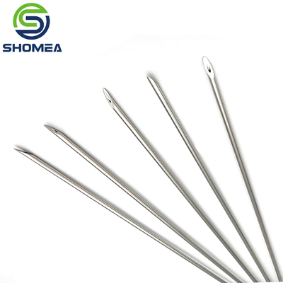 SHOMEA Custom 304/ 316 Agulha de ponta única em convexo de aço inoxidável com fecho de luer