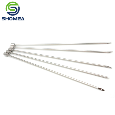 SHOMEA Custom 304/ 316 Agulha de ponta única em convexo de aço inoxidável com fecho de luer