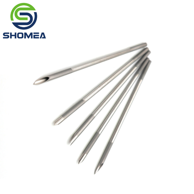 SHOMEA Custom 14G 15G 16G agulha de corte traseiro de aço inoxidável com areia