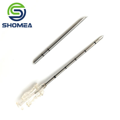 SHOMEA Custom 14G 15G 16G agulha de corte traseiro de aço inoxidável com areia