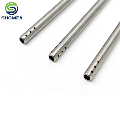 SHOMEA Custom 5 mm de diâmetro tubo de irrigação de sucção de aço inoxidável com buraco de perfuração
