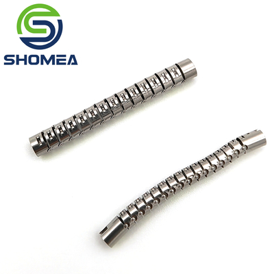 SHOMEA Customizado corte a laser de aço inoxidável tubo de ossos de cobra flexível