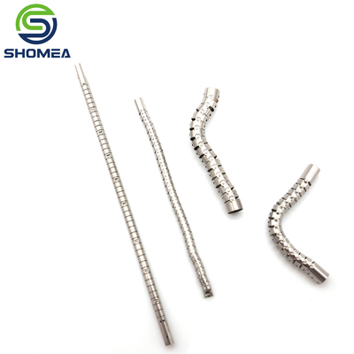 SHOMEA corte a laser de aço inoxidável personalizado tubo endoscópico flexível