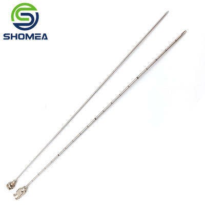SHOMEA Custom 304 / 316 aço inoxidável Quincke agulha trocar ponta ponta com marcação a laser