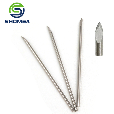 SHOMEA Agulha de extremo de convexo tripla de aço inoxidável sólido de 0,35-0,8 mm personalizada
