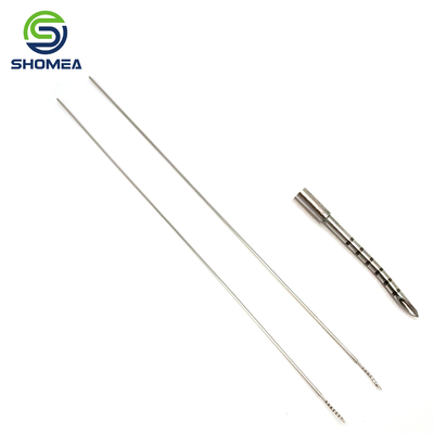SHOMEA Custom 18G de aço inoxidável ponta traseira cortada Agulha de sucção do menisco com marcação a laser